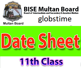 11th class date sheet 2023